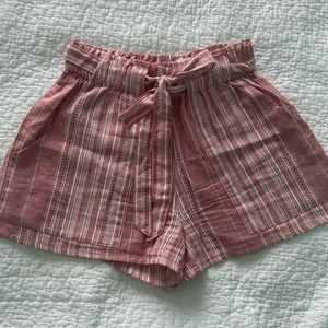 Pink flowy shorts